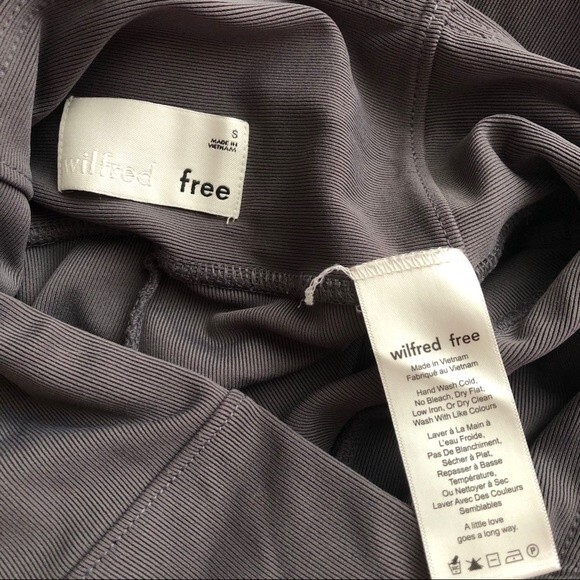 Wilfred Free for Aritizia Daria Charcoal Leggings Size Small - Picture 12 of 16